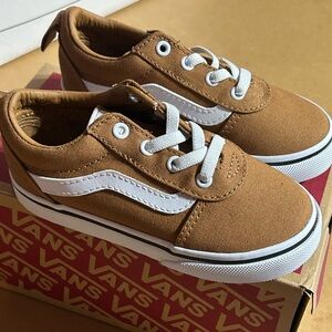 Vans Kids Brown Canvas Sneakers